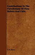 Contributions to the Paleobotany of Peru Bolivia and Chile di E. W. Berry edito da Read Books