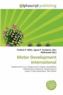 Motor Development International edito da Vdm Publishing House
