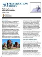 Lightning Protection for Historic Structures di Charles E. Fisher edito da NATL PARK SERV DIVISION OF PUB