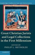 Great Christian Jurists and Legal Collections in the First Millennium edito da Cambridge University Press