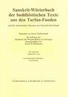 Sanskrit-Worterbuch Der Buddhistischen Texte Aus Den Turfan-Funden. Lieferung 23: Vestita-Siras/SAS edito da Vandehoeck & Rupprecht