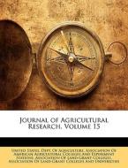 Journal Of Agricultural Research, Volume edito da Nabu Press