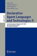 Declarative Agent Languages and Technologies II edito da Springer Berlin Heidelberg
