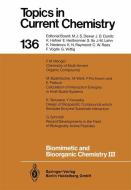 Biomimetic and Bioorganic Chemistry III edito da Springer Berlin Heidelberg