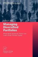 Managing Diversified Portfolios di Daniel Klier edito da Springer-verlag Berlin And Heidelberg Gmbh & Co. Kg