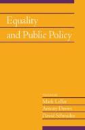 Equality and Public Policy: Volume 31, Part 2 di Mark Lebar edito da Cambridge University Press
