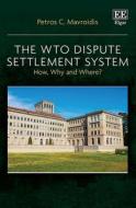 The WTO Dispute Settlement System - How, Why And Where? di Petros C. Mavroidis edito da Edward Elgar Publishing Ltd