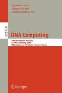 DNA Computing edito da Springer Berlin Heidelberg