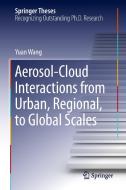 Aerosol-Cloud Interactions from Urban, Regional, to Global Scales di Yuan Wang edito da Springer-Verlag GmbH
