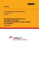 Die Entscheidung des BVerfG vom 20.12.2007 zu den Hartz IV-Arbeitsgemeinschaften und die Aufgaben der Landkreise di Julia Rauch edito da GRIN Verlag