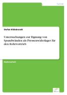Untersuchungen zur Eignung von Spundwänden als Pressenwiderlager für den Rohrvortrieb di Stefan Hildebrandt edito da Diplom.de