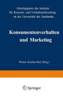 Konsumentenverhalten und Marketing edito da VS Verlag für Sozialwissenschaften