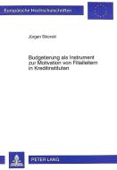 Budgetierung als Instrument zur Motivation von Filialleitern in Kreditinstituten di Jürgen Sikorski edito da Lang, Peter GmbH