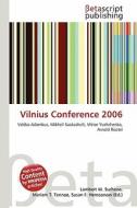 Vilnius Conference 2006 edito da Betascript Publishing