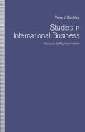 Studies in International Business di Peter J. Buckley edito da Palgrave Macmillan