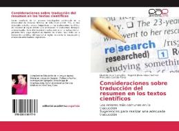 Consideraciones sobre traducción del resumen en los textos científicos di Lisvette Cruz Camacho, Eugenio Jesús López Gómez, Mercedes Garcés Pérez edito da EAE