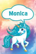 Monica: Personalized Unicorn Isometric Dot Paper Notebook Featuring 120 Lined Pages 6x9 di Rob Cole edito da INDEPENDENTLY PUBLISHED