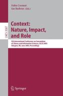 Information Context: Nature, Impact, and Role edito da Springer Berlin Heidelberg