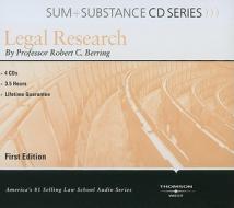 Legal Research di Robert C. Berring edito da Thomson West