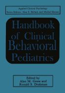 Handbook of Clinical Behavioral Pediatrics edito da SPRINGER NATURE