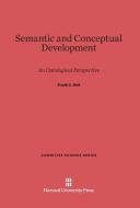 Semantic and Conceptual Development di Frank C. Keil edito da Harvard University Press