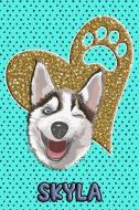 Husky Life Skyla: College Ruled Composition Book Diary Lined Journal Blue di Frosty Love edito da INDEPENDENTLY PUBLISHED