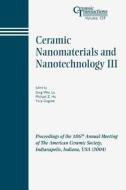 Ceramic Nanomatrl #3 CT V 159 di Lu, Gogotsi Y, Hu Mz edito da John Wiley & Sons