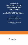 Allgemeine Physiologie di G. V. Bergmann, A. Bethe, A. Ellinger, G. Embden edito da Springer Berlin Heidelberg