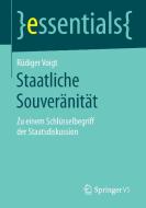 Staatliche Souveränität di Rüdiger Voigt edito da Gabler, Betriebswirt.-Vlg