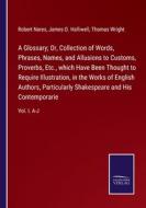 A Glossary; Or, Collection of Words, Phrases, Names, and Allusions to Customs, Proverbs, Etc., which Have Been Thought to Require Illustration, in the di Robert Nares, James O. Halliwell, Thomas Wright edito da Salzwasser-Verlag GmbH