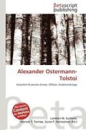 Alexander Ostermann-Tolstoi edito da Betascript Publishing