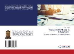 Research Methods in Education: di Peter Tsvara edito da LAP LAMBERT Academic Publishing