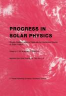 Progress in Solar Physics edito da Springer