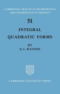Integral Quadratic Forms di Ronald Watson, G. L. Watson, Ronald Ed Watson edito da Cambridge University Press