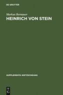 Heinrich von Stein di Markus Bernauer edito da De Gruyter