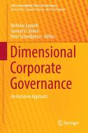 Dimensional Corporate Governance edito da Springer International Publishing