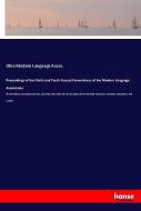 Proceedings of the Ninth and Tenth Annual Conventions of the Modern Language Association di Ohio Modern Language Assoc. edito da hansebooks