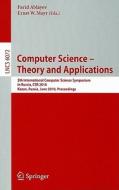Computer Science -- Theory And Applications edito da Springer-verlag Berlin And Heidelberg Gmbh & Co. Kg