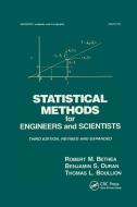 Statistical Methods For Engineers And Scientists di Robert M. Bethea edito da Taylor & Francis Ltd