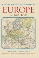 Europe di Aeneas Silvius Piccolomini edito da The Catholic University Of America Press