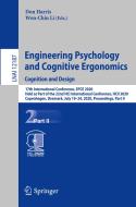 Engineering Psychology and Cognitive Ergonomics. Cognition and Design edito da Springer International Publishing