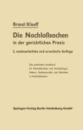 Die Nachlaßsachen in der gerichtlichen Praxis di Arthur Brand, J. Kleeff edito da Springer Berlin Heidelberg