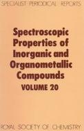 Spectroscopic Properties of Inorganic and Organometallic Compounds di G. Davidson edito da Royal Society of Chemistry