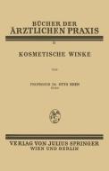 Kosmetische Winke di Otto Kren edito da Springer Vienna