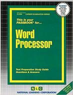 Word Processor di Jack Rudman edito da National Learning Corp