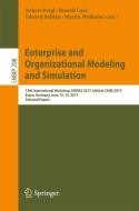 Enterprise and Organizational Modeling and Simulation edito da Springer International Publishing