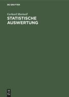 Statistische Auswertung di Gerhard Marinell edito da De Gruyter Oldenbourg