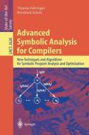Advanced Symbolic Analysis for Compilers di Thomas Fahringer, Bernhard Scholz edito da Springer Berlin Heidelberg