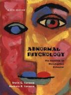 Abnormal Psychology di Irwin G. Sarason, Barbara R. Sarason edito da Pearson Education