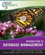 Introduction to Database Management di Mark L. Gillenson, Paulraj Ponniah, Alex Kriegel edito da WILEY